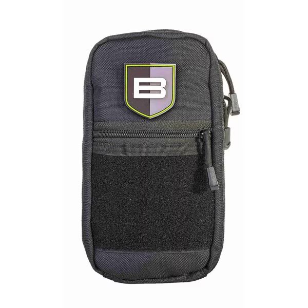 Nylon Tactical Pouch, 9 in. L x 5.5 in. W x 2 in. H, Large, Black/Gray, Breakthrough Clean Technologies, Mfr#: BT-LTP-BLK